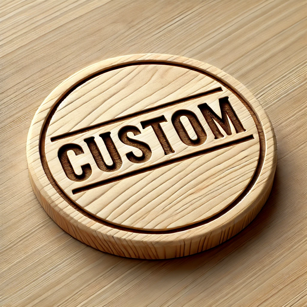 Customized Wooden Coasters (Set of 4)